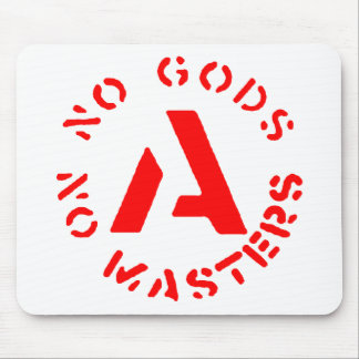 Anarchism - No Gods No Masters Mouse Mat