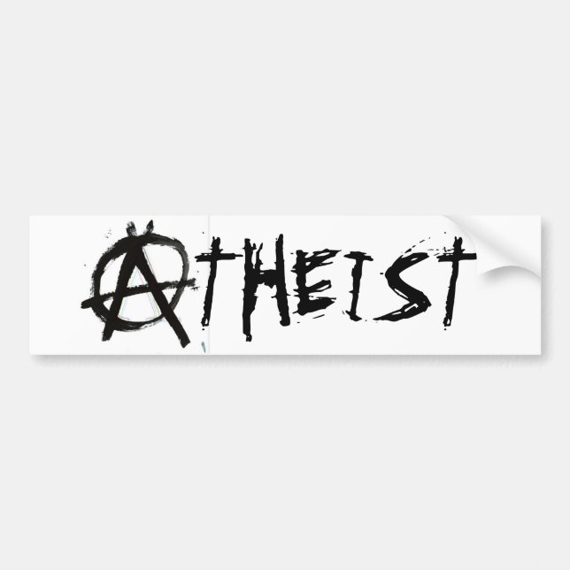 ANARCHIST ATHEIST BUMPER STICKER (Front)