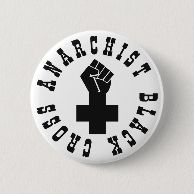 Anarchist Black Cross 6 Cm Round Badge (Front)