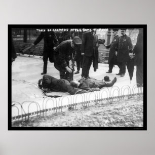 Anarchist Bomb Casualties in New York City 1908 Poster
