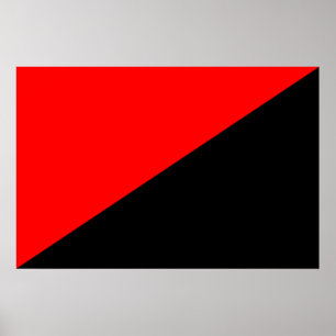Anarchist, Colombia Political flag Poster
