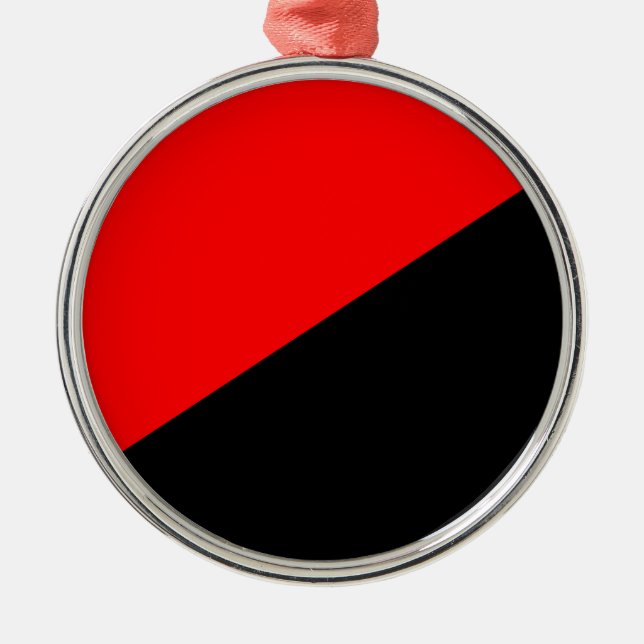 Anarchist Flag (Anarchism) Ceramic Ornament (Front)