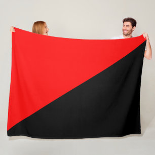Anarchist Flag (Anarchism) Fleece Blanket