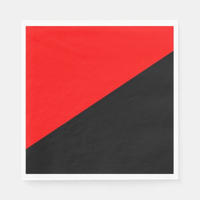 Anarchist Flag (Anarchism) Napkin (Front)