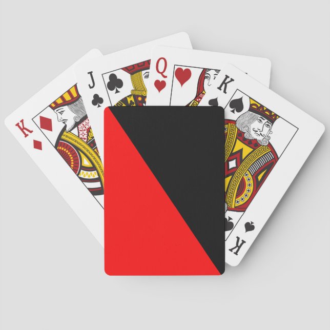 Anarchist Flag (Anarchism) Playing Cards (Back)