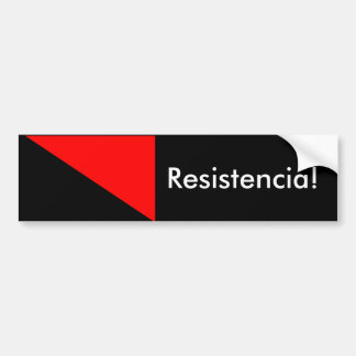 Anarchist Flag: Resistencia! Bumper Sticker