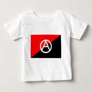 Anarchist flag with A symbol Baby T-Shirt