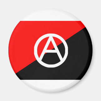 Anarchist flag with A symbol Magnet
