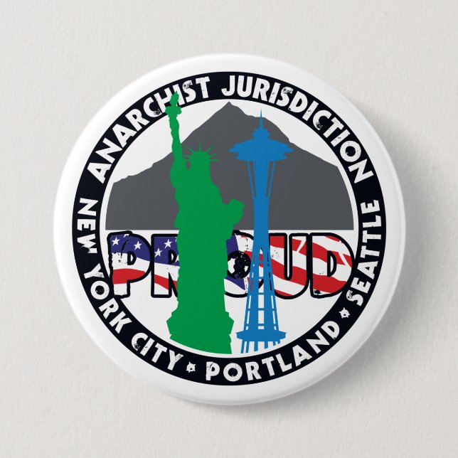 Anarchist Jurisdiction Proud 7.5 Cm Round Badge (Front)
