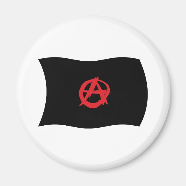 Anarchist Movement Flag Magnet (Front)