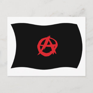 Anarchist Movement Flag Postcard