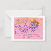 Anarchist Raccoons Birthday Card