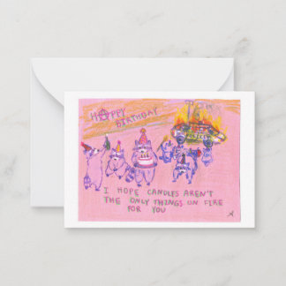 Anarchist Raccoons Birthday Card