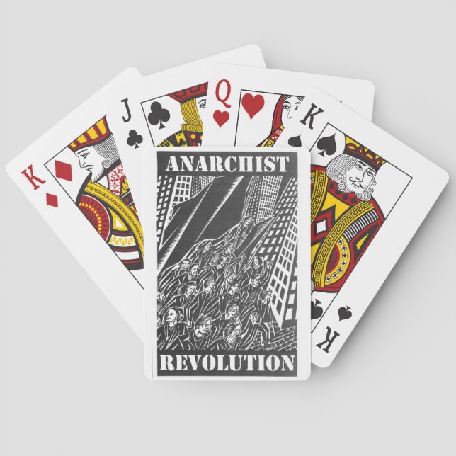 anarchist revolution playing cards (Back)