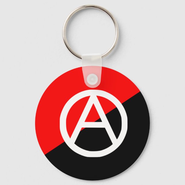 Anarchist With A Symbol2, Colombia flag Key Ring (Front)