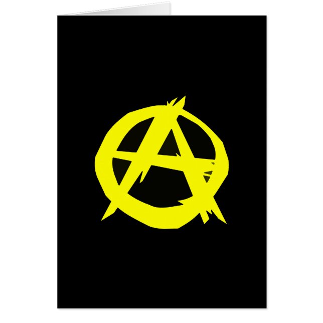 Anarcho Capitalism Black and Yellow Flag (Front)
