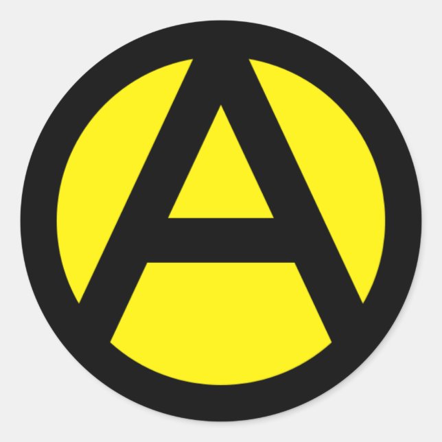 Anarcho-Capitalism Classic Round Sticker (Front)