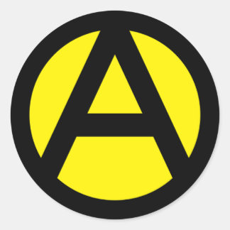 Anarcho-Capitalism Classic Round Sticker