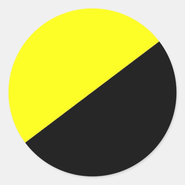 Anarcho Capitalist Classic Round Sticker (Front)
