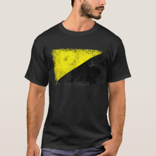 Anarcho Capitalist Distressed Flag Tee AnCap TShir