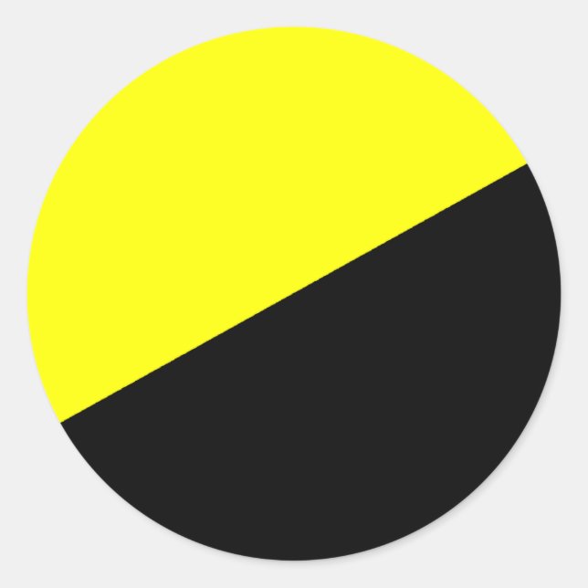 Anarcho-Capitalist Flag Classic Round Sticker (Front)