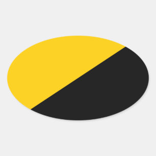 Anarcho Capitalist Flag Oval Sticker