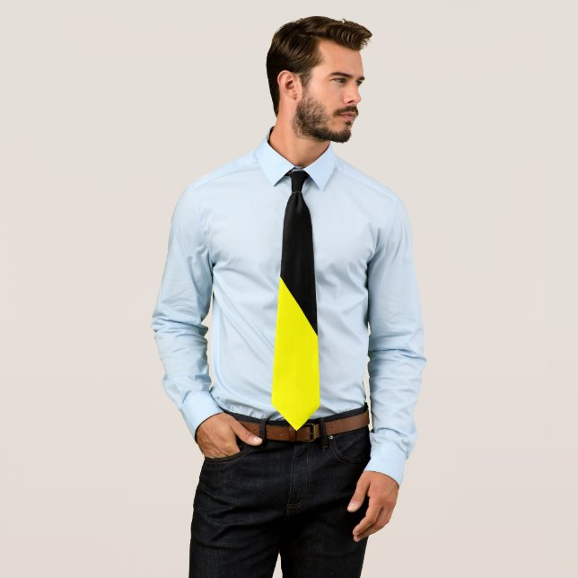 Anarcho-Capitalist Flag Tie (In Situ)