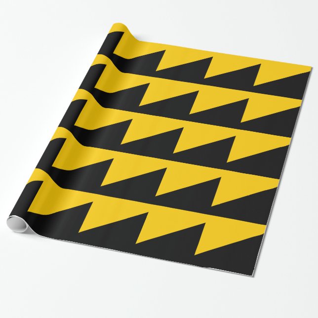 Anarcho Capitalist Flag Wrapping Paper (Unrolled)