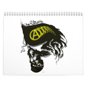 Anarcho Capitalist Tattered Flag with Lady Liberty Calendar