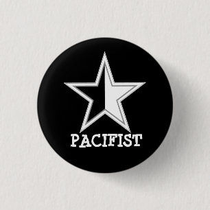 Anarcho-pacifist Star Button