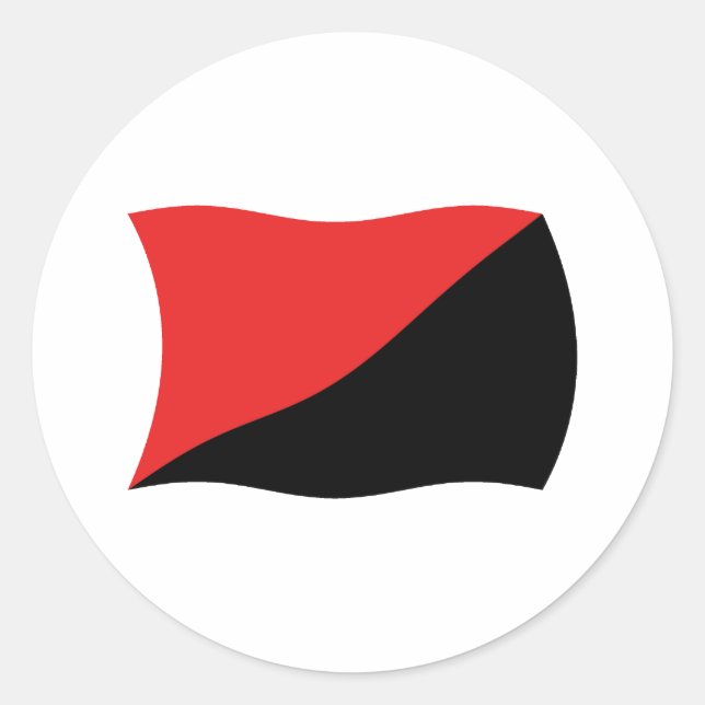 Anarcho-Syndicalism Flag Sticker (Front)