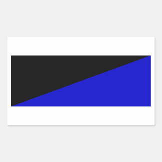 Anarcho-Transhumanist Flag Flipped Rectangular Sticker
