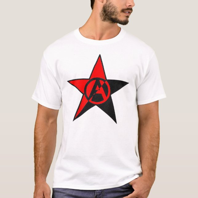 anarchosyndicalist star t-shirt (Front)