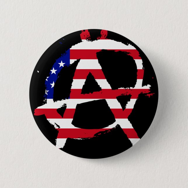 Anarchy #2 6 cm round badge (Front)