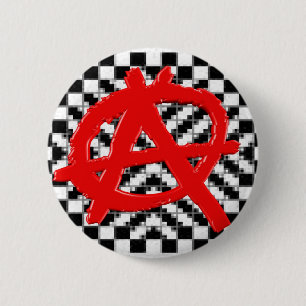 Anarchy chequered(red) Button
