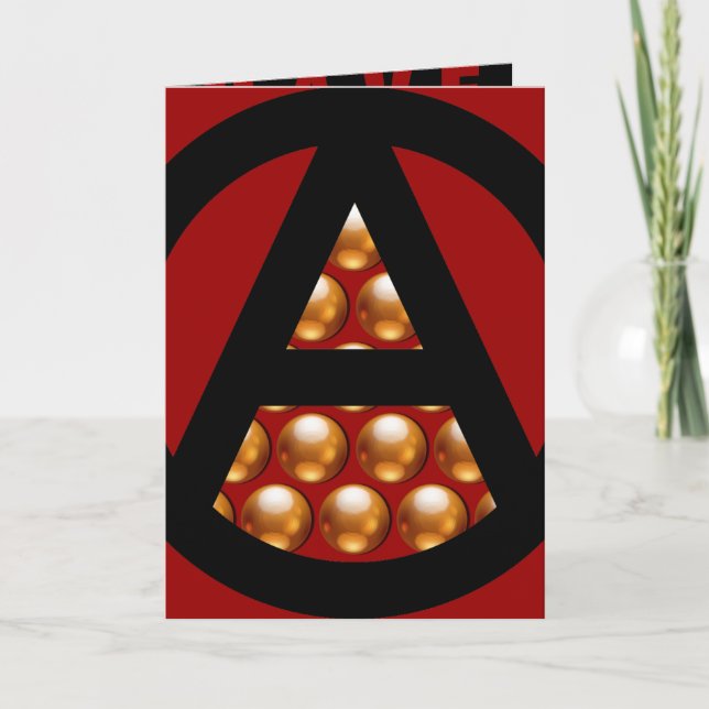Anarchy Christmas Holiday Card (Front)