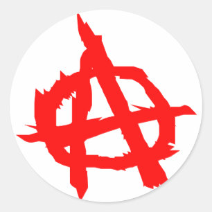 Anarchy Classic Round Sticker