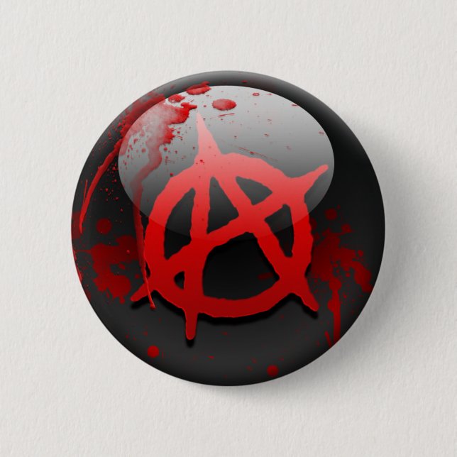 Anarchy Flag 6 Cm Round Badge (Front)