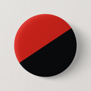 anarchy flag red black 6 cm round badge