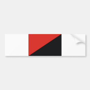 anarchy flag red black bumper sticker