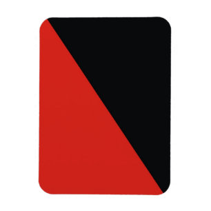 anarchy flag red black magnet