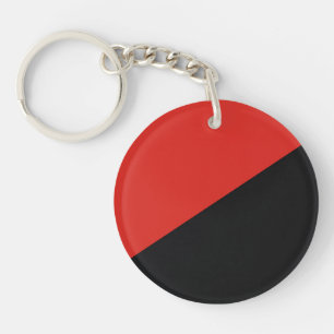 anarchy flag symbol punk communism socialism red b key ring