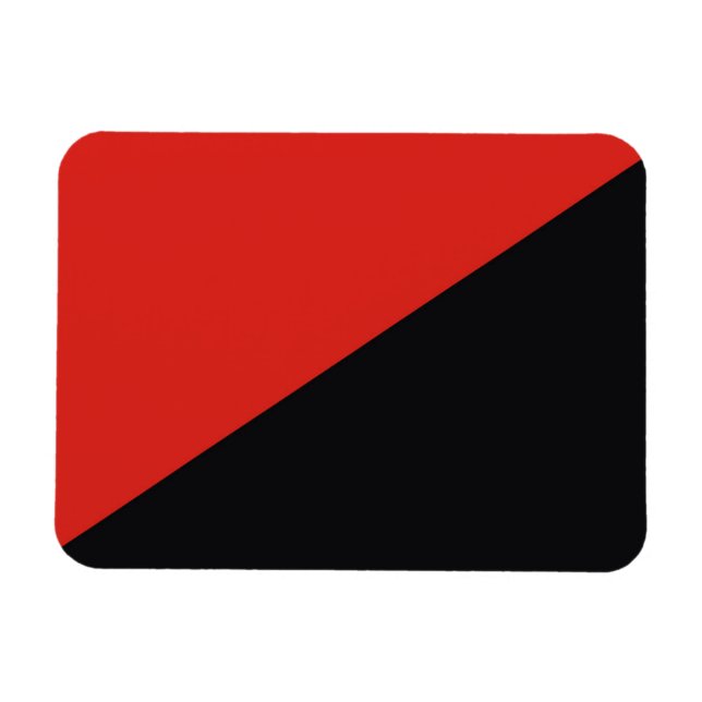 anarchy flag symbol punk communism socialism red b magnet (Horizontal)