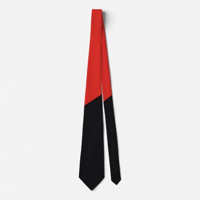 anarchy flag symbol punk communism socialism red b tie (Front)