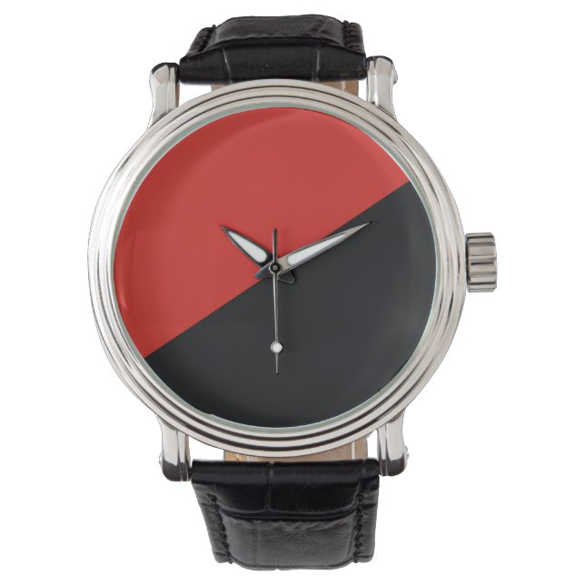 anarchy flag symbol punk communism socialism red b watch (Front)