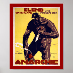 Anarchy - German WWI Poster (border)