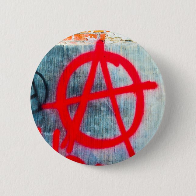 Anarchy Graffiti 6 Cm Round Badge (Front)