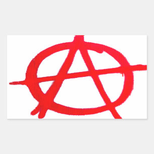 Anarchy Graffiti Rectangular Sticker