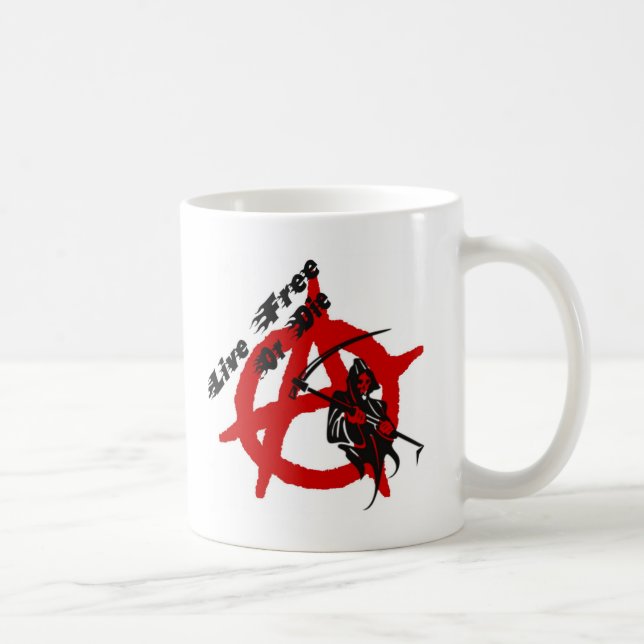 Anarchy Grim Reaper Coffee Mug (Right)