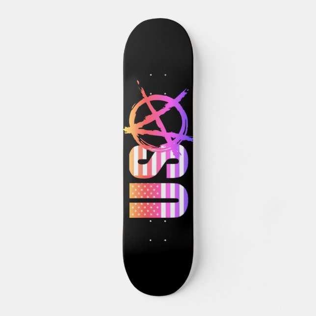 Anarchy in the... USA Skateboard (Front)